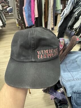 West Coast Choppers Black Men's Adjustable Baseball Cap One Size Biker/ 2000’s
